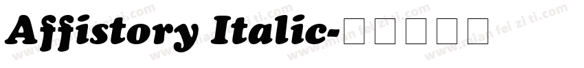 Affistory Italic字体转换